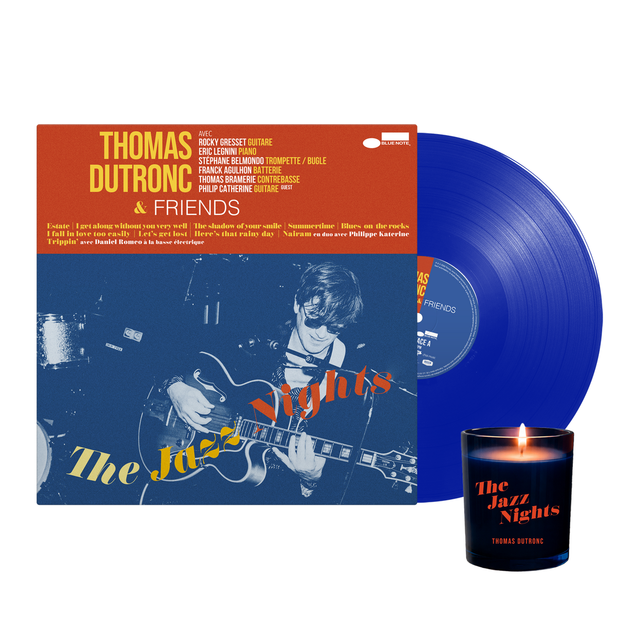 The Jazz Nights - Pack Vinyle Bleu dédicacé (Exclusif) + Bougie